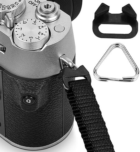 4pcs Stainless Steel Triangle Split Ring for Camera Strap, Split Hook for Belt Hook Lanyard Camera Shoulder Strap in Saudi Arabia