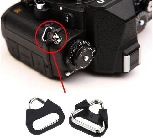 4pcs Stainless Steel Triangle Split Ring for Camera Strap, Split Hook for Belt Hook Lanyard Camera Shoulder Strap in Saudi Arabia