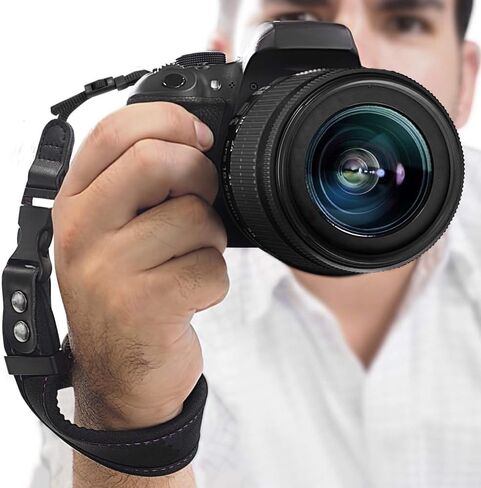 Adjustable Soft Thick Shoulder Neck Strap Hand Wrist Strap for Sony, Nikon & Canon Fuji DSLR Gopros Action Cameras Security (Hand Wrist Strap) in Saudi Arabia