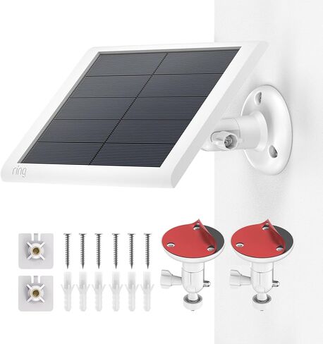 Adjustable Wall Mount Bracket for Ring Spotlight Cam Plus/Pro, 360° Swivel Tilt Security Camera Holder for Ceiling & Corner, Achieve Perfect View Angle, No Drill Easy Installation, Weatherproof in Saudi Arabia