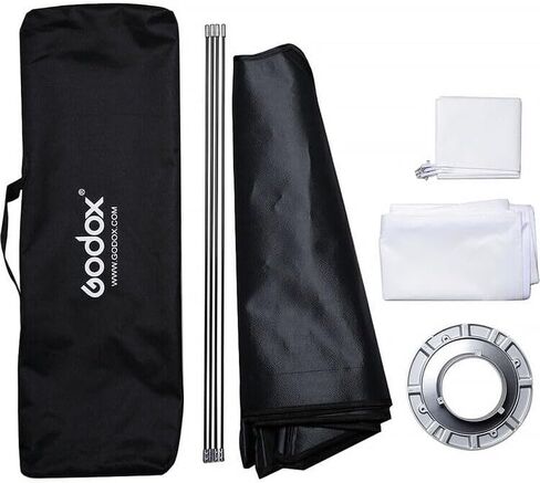 Godox Flash Softbox with Bowens Speed Ring, 23.6 x 35.4 in Rectangular Light Modifier for Soft Even Illumination, Collapsible Design for Portrait, Product, Interview in Saudi Arabia