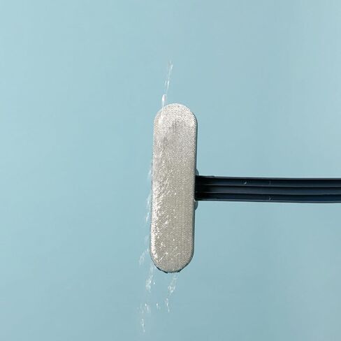 Window Screen Cleaning Brush Blue Pp Both Sides Scrubber for Home Use | Fine Bristle Surface, Wet and Dry Cleaning, Wash without Disassembly, Wall-hanging Storage in Kuwait