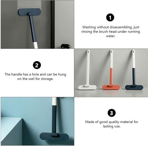 Window Screen Cleaning Brush Blue Pp Both Sides Scrubber for Home Use | Fine Bristle Surface, Wet and Dry Cleaning, Wash without Disassembly, Wall-hanging Storage in Kuwait