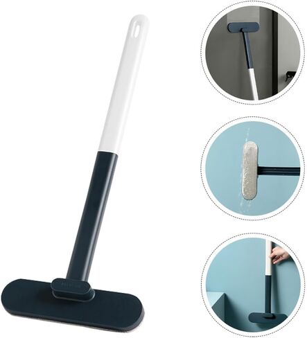 Window Screen Cleaning Brush Blue Pp Both Sides Scrubber for Home Use | Fine Bristle Surface, Wet and Dry Cleaning, Wash without Disassembly, Wall-hanging Storage in Kuwait