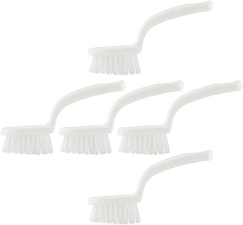 5pcs White Pp Groove Cleaning Brush for Window Gaps and Door Rails | Hanging Hole, Corner Access, Labor-saving Grip, Home Cleaning Tool for Kitchen Crevices and Narrow Tracks in Saudi Arabia