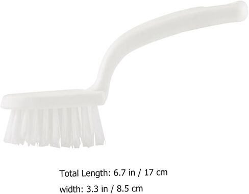 5pcs White Pp Groove Cleaning Brush for Window Gaps and Door Rails | Hanging Hole, Corner Access, Labor-saving Grip, Home Cleaning Tool for Kitchen Crevices and Narrow Tracks in Saudi Arabia