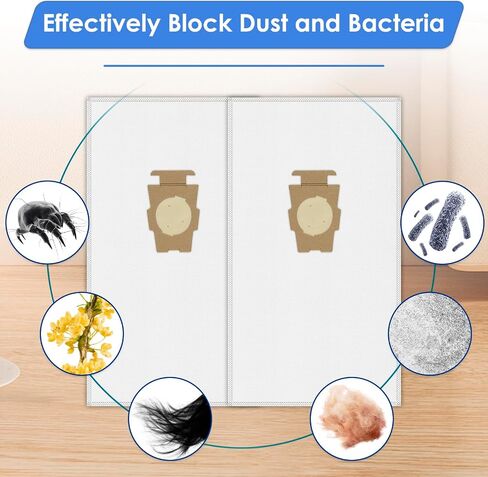 (18 Pack) Vacuum Bags [Model 204814] Compatible with Kirby Sentria/Avalir/Ultimate G Series | Replaces F-Style & Twist-Style 204811 205811 204808 | Replacement Parts by Improvedhand in Saudi Arabia