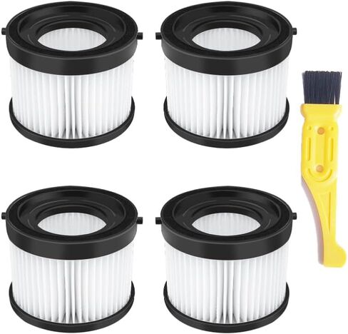 4 Pack HEPA Dry Filter Compatible with Milwaukee Part Number 49-90-0160, 49-90-1951 for M18 Compact Vacuum Model Number 0882-20 Replacement Filters Washable and Reusable in Saudi Arabia