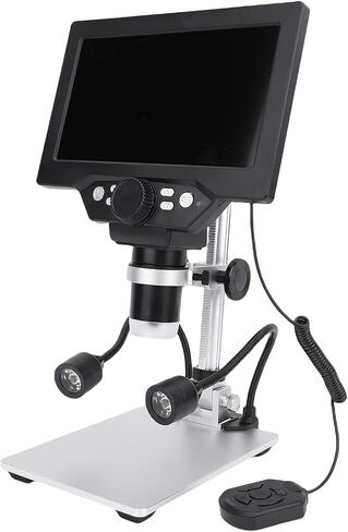 Digital Microscope Auto Focus HD 7 Inch 1200X 12MP for Scientific Research Soldering Repair in Saudi Arabia