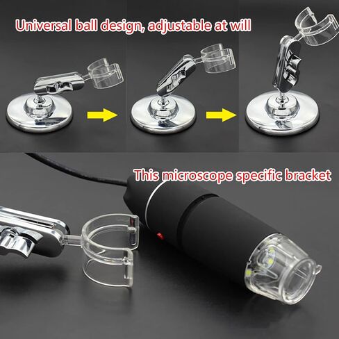 Portable USB Microscope Mount Spotting All-Directional Rotary Holder Stand Holder Bracket Table Frame Accessories Heavy Duty Microscope Precision-Bracket Portable Mount Lightweight Stand Adapter in Saudi Arabia