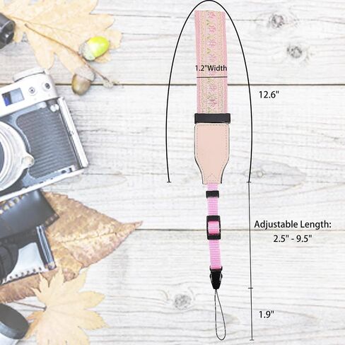 LEMEDE Quick Release Camera Wrist Strap - 10in Adjustable, Unique Design Anti-SlipSecure Hand Band,Lightweight for Travel in Saudi Arabia
