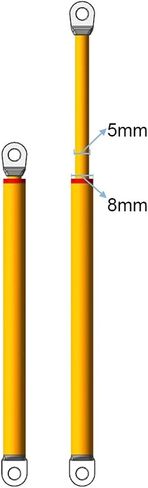 1PCS Mini Tubular Motor Telescopic Rod Diameter 8mm(80mm with Controler) in Kuwait