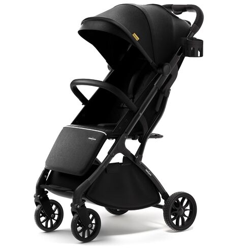 newyoo GlideTow TR18 Travel Stroller, Compact & Lightweight, Muted Olive | Newborn to toddler, foldable, self-standing design, 175° near-flat recline, large mesh window, trolley mode & UPF 50+ canopy in Saudi Arabia