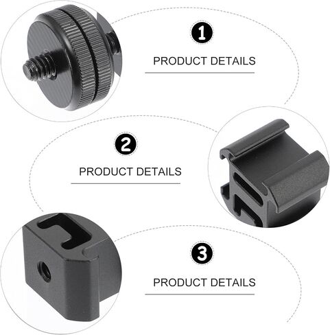 Tripod Screw Hot Shoe Adapter for DSLR Camera Flash Holder Mount Flash Light Stand Converter Compatible with Camera Rig for Photography in Saudi Arabia