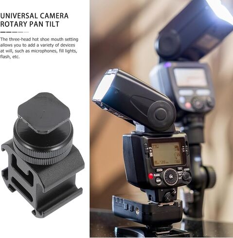 Tripod Screw Hot Shoe Adapter for DSLR Camera Flash Holder Mount Flash Light Stand Converter Compatible with Camera Rig for Photography in Saudi Arabia
