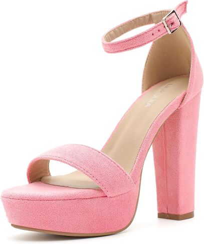 LIURUIJIA Women's Chunky Platform High Block Heel Dress Sandals | 4.8", Open Toe Adjustable Buckle, Chunky Heels, Womens Heeled Sandals, Shoes for Women Casual Dressy, Wedding, Prom, Party in Saudi Arabia