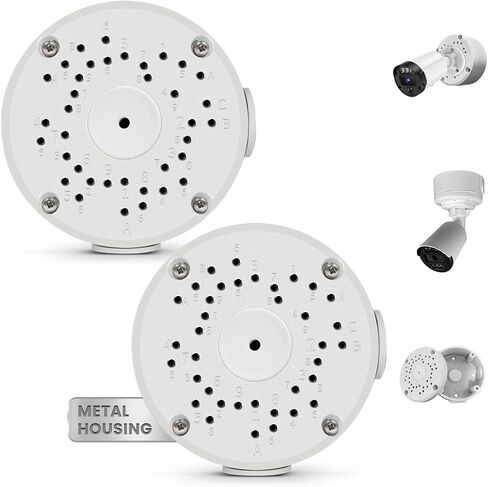 Universal Security Camera Junction Box, Aluminum Hide Cable Junction Boxes | Durable Aluminum, Fits Bullet Camera, Waterproof Design, Cable Management, Easy Installation, Indoor Outdoor Use in Kuwait