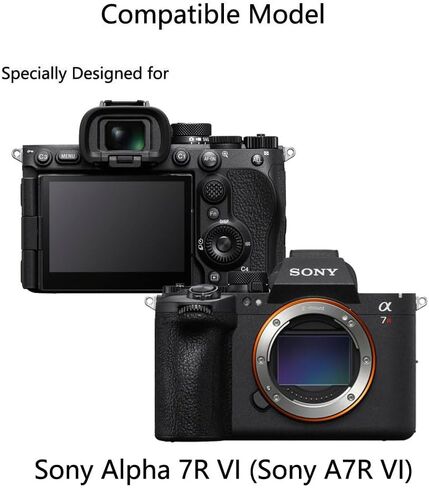 for Sony Alpha 7R VI Camera Screen Protector, Anti-Scratch | for Sony A7R VI Camera Screen Protector, [3 Pack] HD Tempered Glass Film, 9H Hardness, Anti-Fingerprint, Bubble Free in Saudi Arabia