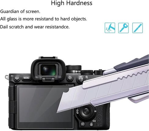 for Sony Alpha 7R VI Camera Screen Protector, Anti-Scratch | for Sony A7R VI Camera Screen Protector, [3 Pack] HD Tempered Glass Film, 9H Hardness, Anti-Fingerprint, Bubble Free in Saudi Arabia