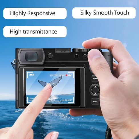 2PCS Screen Protector Film Compatible with SONY HX99 HX99V WX800 WX700 Camera, 9H Hardness Crystal Clear Tempered Glass Screen Film for Photographers Vloggers Studio Use, Anti-scratch Anti-Fingerprint in Kuwait
