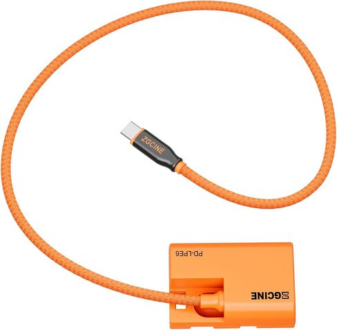 ZGCINE USB-C PD to LPE6 Dummy Battery Cable(Braided Wire in Saudi Arabia