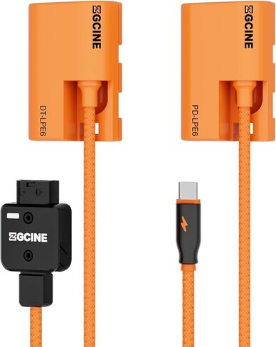 ZGCINE USB-C PD to LPE6 Dummy Battery Cable(Braided Wire in Saudi Arabia