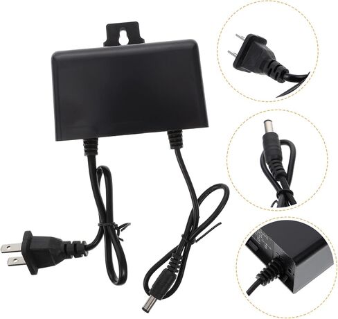 Waterproof Power Supply Adapter Us Plug 12V AC100 ABS Black in Saudi Arabia