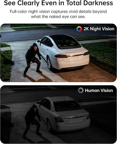 Solar Security Camera, Outdoor Security Camera Wireless, 2K Color Night Vision, 360° PTZ Security Camera Outdoor, PIR Human Detection, Two-Way Voice Calling in Kuwait