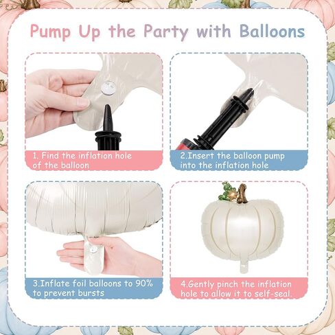 Little Pumpkin Foil Balloon Set 6 Pcs 21 Inch Baby Shower | Six 21-inch pumpkin foil balloons for fall baby showers and gender reveal parties, suitable for boy or girl decor in Saudi Arabia