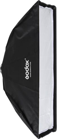 Godox Flash Softbox مع حلقة سرعة بوينز، 19.7 × 51.2 بوصة معدل ضوء الشريط لإضاءة اتجاهية ناعمة، إضاءة حافة، صور شخصية، تصوير المنتج، تصميم قابل للطي in Kuwait