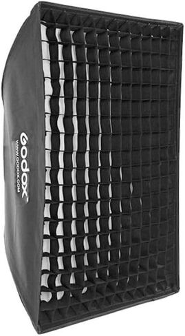 Godox Flash Softbox مع شبكة 19.7 × 27.6 بوصة معدل ضوء مستطيل للإضاءة الناعمة التي يمكن التحكم فيها، ونشر محمول للصور، وتصوير المنتجات، والمقابلات، والاستوديو والاستخدام في الموقع in Kuwait