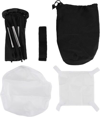 Octagonal Softbox, Premium Canvas Folding Flash Softbox 11.4 Inch with Storage Bag, Quick Setup Even Diffusion Portable Light Modifier for Travel Photography Studio Video in Saudi Arabia