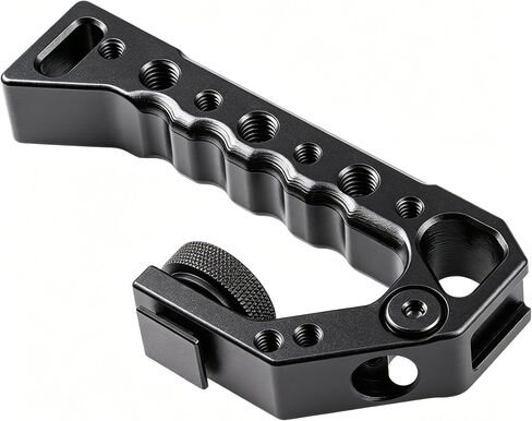 Universal Cold Shoe Top Handle,Built-in Cold Shoe Mount, Ergonomic Grip, Anti-Slip Design, Compatible with DSLR/Mirrorless Cameras, Gimbals, Camcorders for Vlog/Video Shooting/Interview in Kuwait