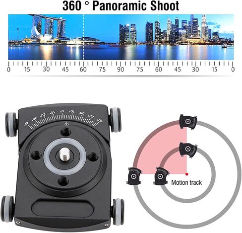 FY - 01 Table Top Car Roller, DSLR Video Rail Track Slider for Phone and Mirrorless Camera, Aluminum Alloy with 1/4" Screw for Smooth Dynamic Shots on Desk in Kuwait