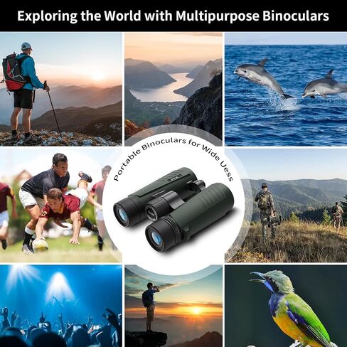 10x32 Professional Binoculars | 42mm Large Objective, Non-Slip Grip in Kuwait