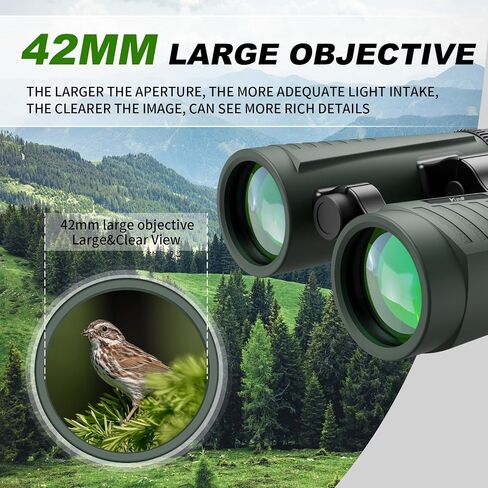 10x32 Professional Binoculars | 42mm Large Objective, Non-Slip Grip in Kuwait