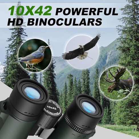 10x32 Professional Binoculars | 42mm Large Objective, Non-Slip Grip in Kuwait