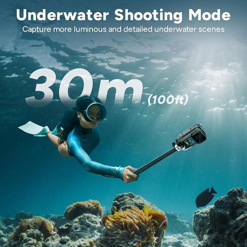 SJCAM C300 2IN1 Vlogging Camera,64GB 4K Pocket Travel YouTube Content Streaming,7H Power,6-Axis Stabilization,Dual-Touch Screen,30M Waterproof,Werable begginers Camera,familly in Saudi Arabia