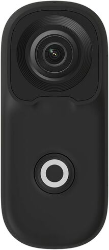 4K Action Camera Waterproof, WiFi Sports Camera with Ultra Wide 156° Angle, Mini Thumb Camera 2.4GHz Wireless Control, IP65 Waterproof Case for Diving Snorkeling Cycling Vlogging Helmet Cam - Black in Saudi Arabia