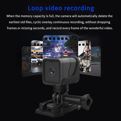 Action Camera 1080P WiFi Sports Camera with 150° Wide Angle Lens, 12MP Waterproof Camera for Outdoor Activities, Compact Design with USB Cable and Mounting Accessories in Saudi Arabia
