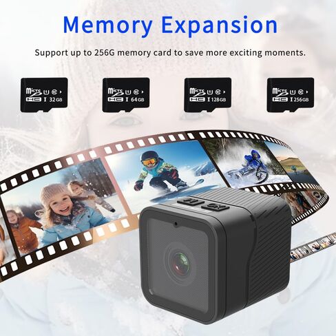 Action Camera 1080P WiFi Sports Camera with 150° Wide Angle Lens, 12MP Waterproof Camera for Outdoor Activities, Compact Design with USB Cable and Mounting Accessories in Saudi Arabia