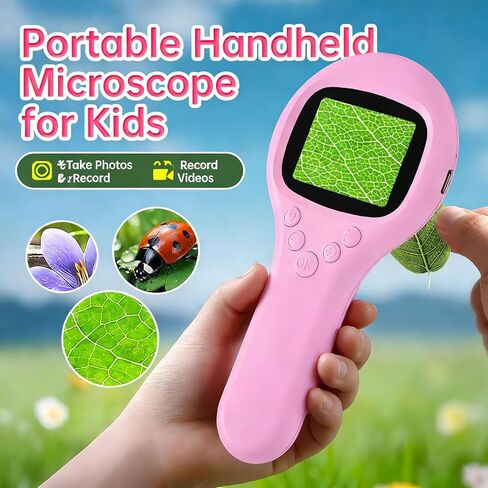 Portable Digital Microscope with 2.0 Inch Display, USB Connection for Observing Textiles and Jewelry, Portable Magnifier in Saudi Arabia