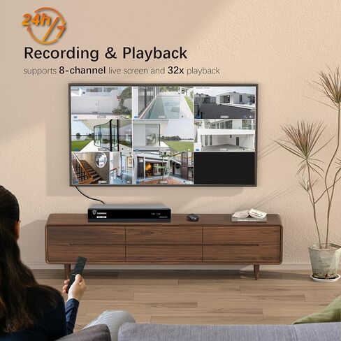 TIGERSECU 1080P 8-Channel 8 Dome Cameras DVR Security Bundle with 1TB HDD in Saudi Arabia