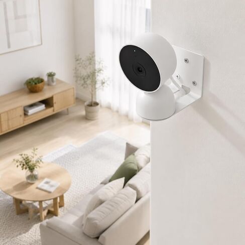 3Pack Camera Wall Mount Bracket for Google Nest Cam Indoor (Wired, 2nd/ 3rd Gen) - White in Kuwait