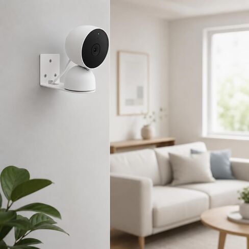 3Pack Camera Wall Mount Bracket for Google Nest Cam Indoor (Wired, 2nd/ 3rd Gen) - White in Kuwait