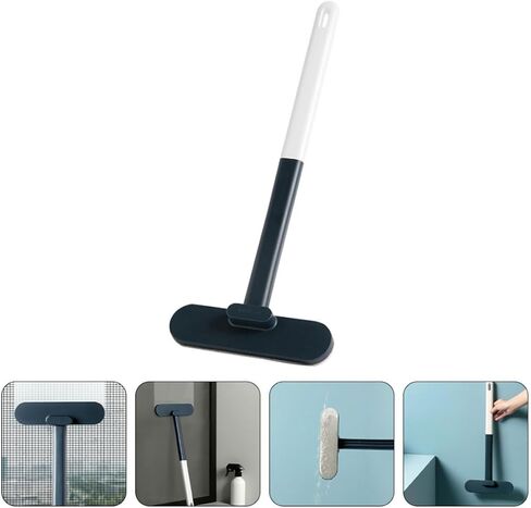 Window Screen Cleaner Brush Blue Pp Dual-use Cleaning Tool | Mesh and Window Washing without Disassembly, Wall-hanging Design, Minimalist Natural Look for Lasting Use in Saudi Arabia