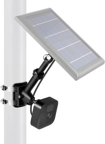 Wasserstein 2-in-1 Universal Pole Mount for Camera & Solar Panel Compatible with Wyze, Blink, Ring, Arlo, Eufy Camera (White) in Saudi Arabia