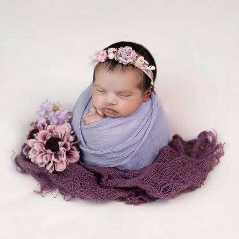 Newborn Cheesecloth Wraps 15.7 x 70.9 Inches - Soft Muslin Baby Swaddle Blanket for Newborn Photography Props in Saudi Arabia
