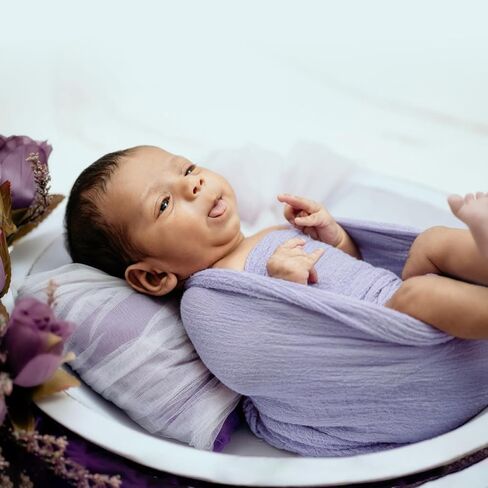 Newborn Cheesecloth Wraps 15.7 x 70.9 Inches - Soft Muslin Baby Swaddle Blanket for Newborn Photography Props in Saudi Arabia