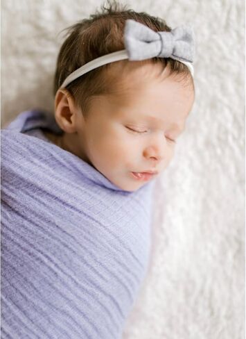 Newborn Cheesecloth Wraps 15.7 x 70.9 Inches - Soft Muslin Baby Swaddle Blanket for Newborn Photography Props in Saudi Arabia